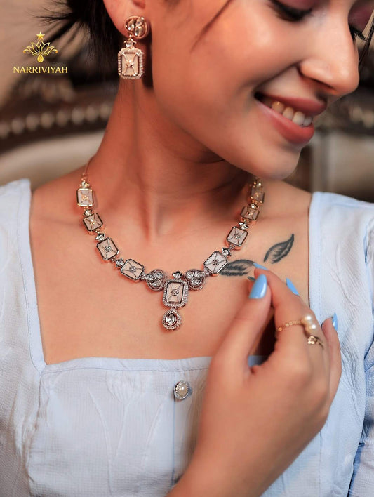 Square Drop Necklace