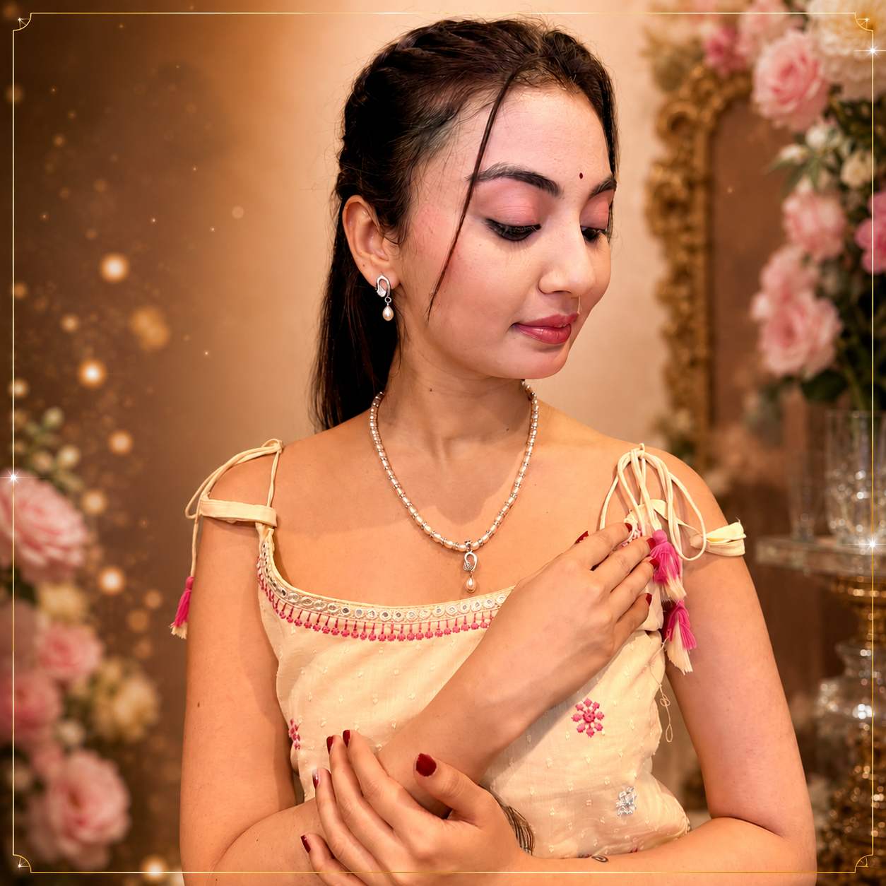Eternal pearl peach set