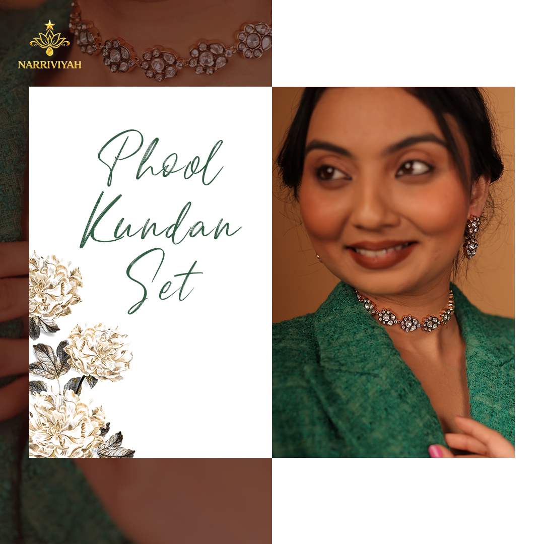Phool Kundan set