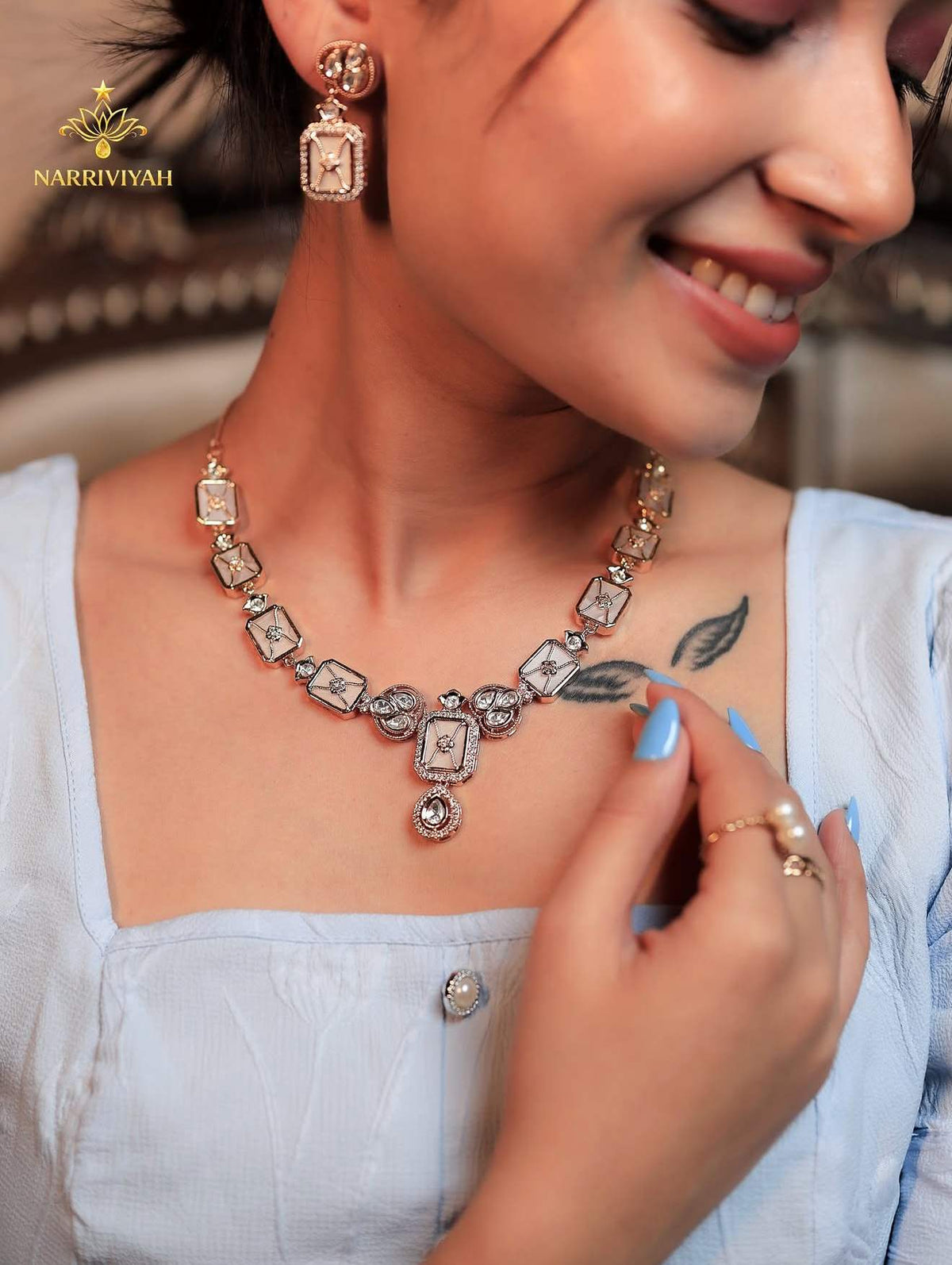 Square Drop Necklace